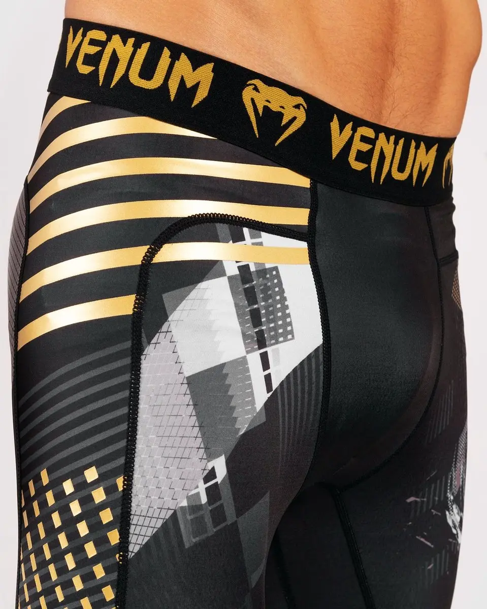 Venum SKULL Legging Spats - XS - Zwart/Goud