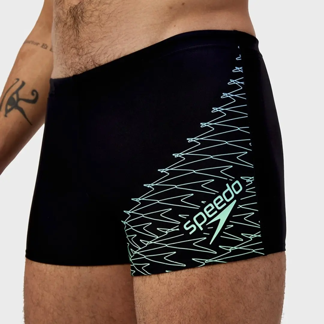Speedo Medley Logo Zwemboxer Heren 3XL - Zwart/Blauw/Groen