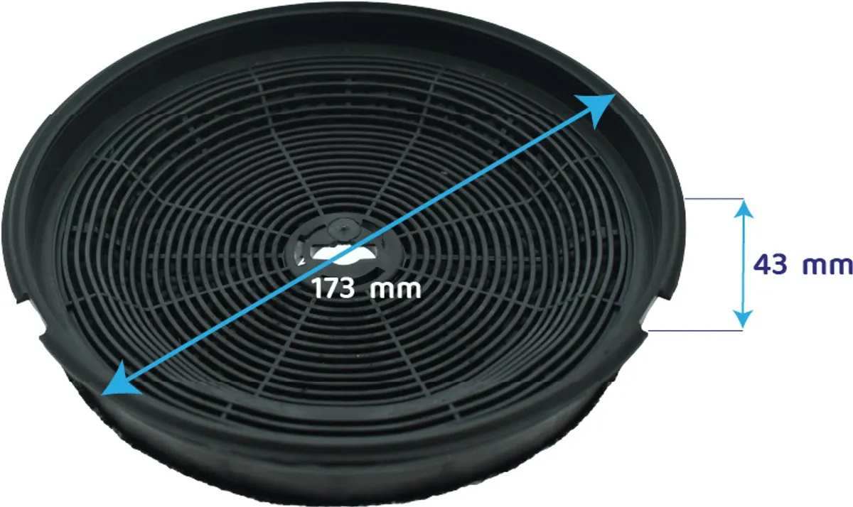 Etna REC40 Koolstoffilter - 2 Stuks - Zwart