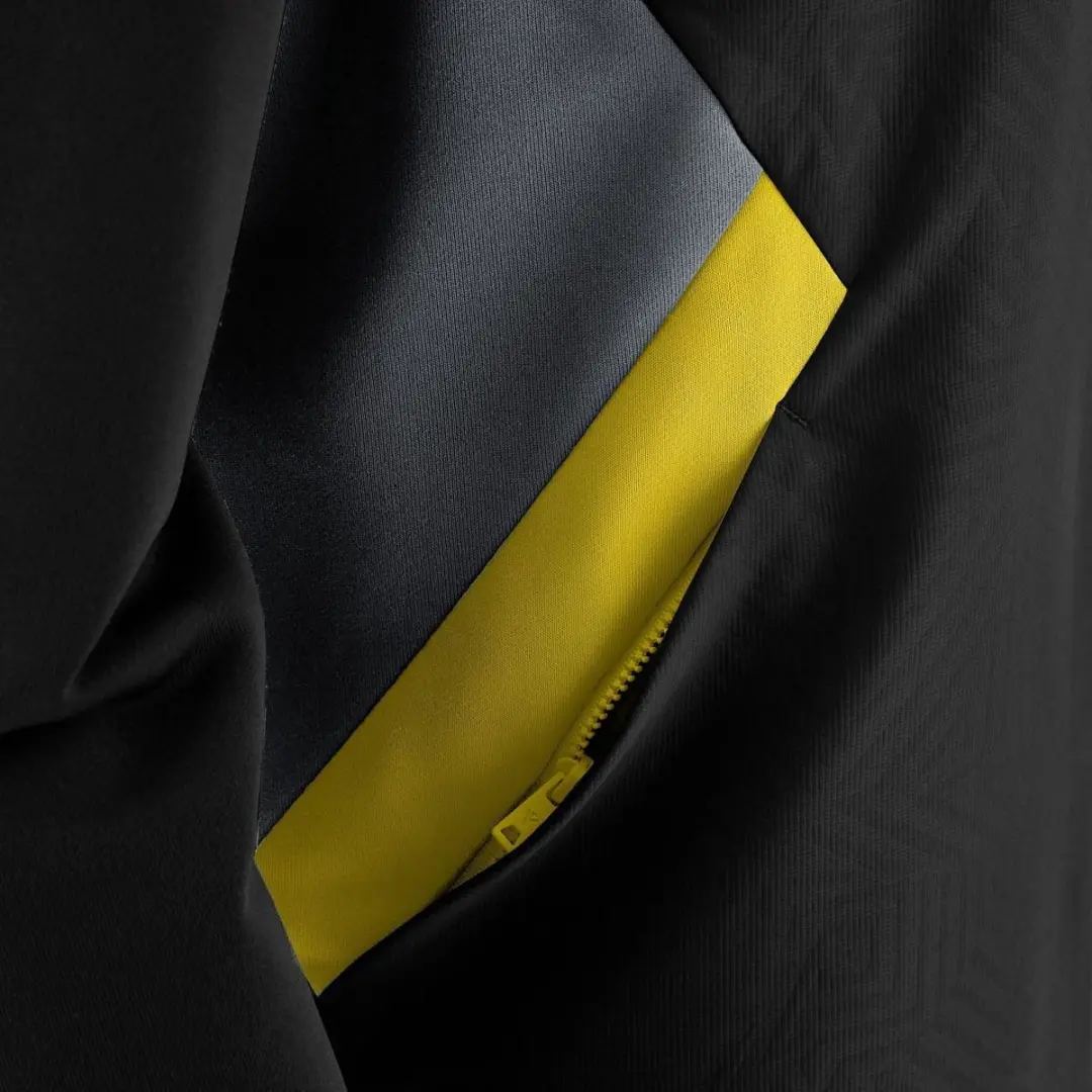 Macron Victory Tiamat Jas Met Kap Heren - 4XL - Zwart/Geel