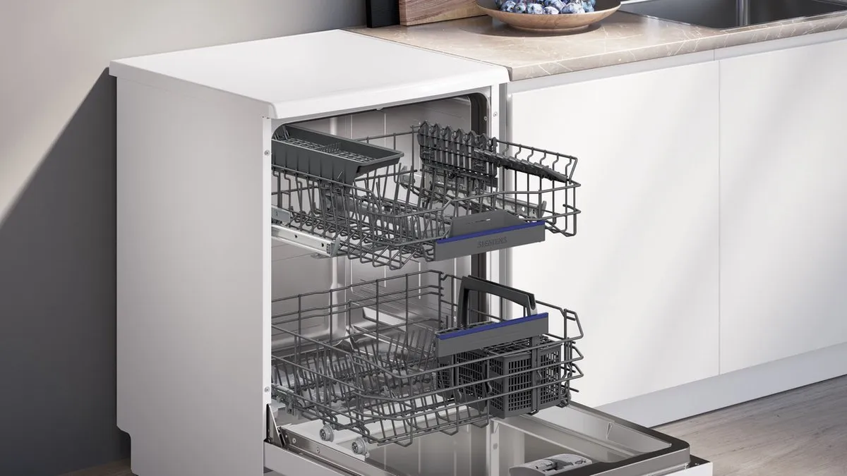 Siemens iQ300 SN23EW28AE Vrijstaande Vaatwasser 13 Couverts - Wit - afbeelding 6 van 6