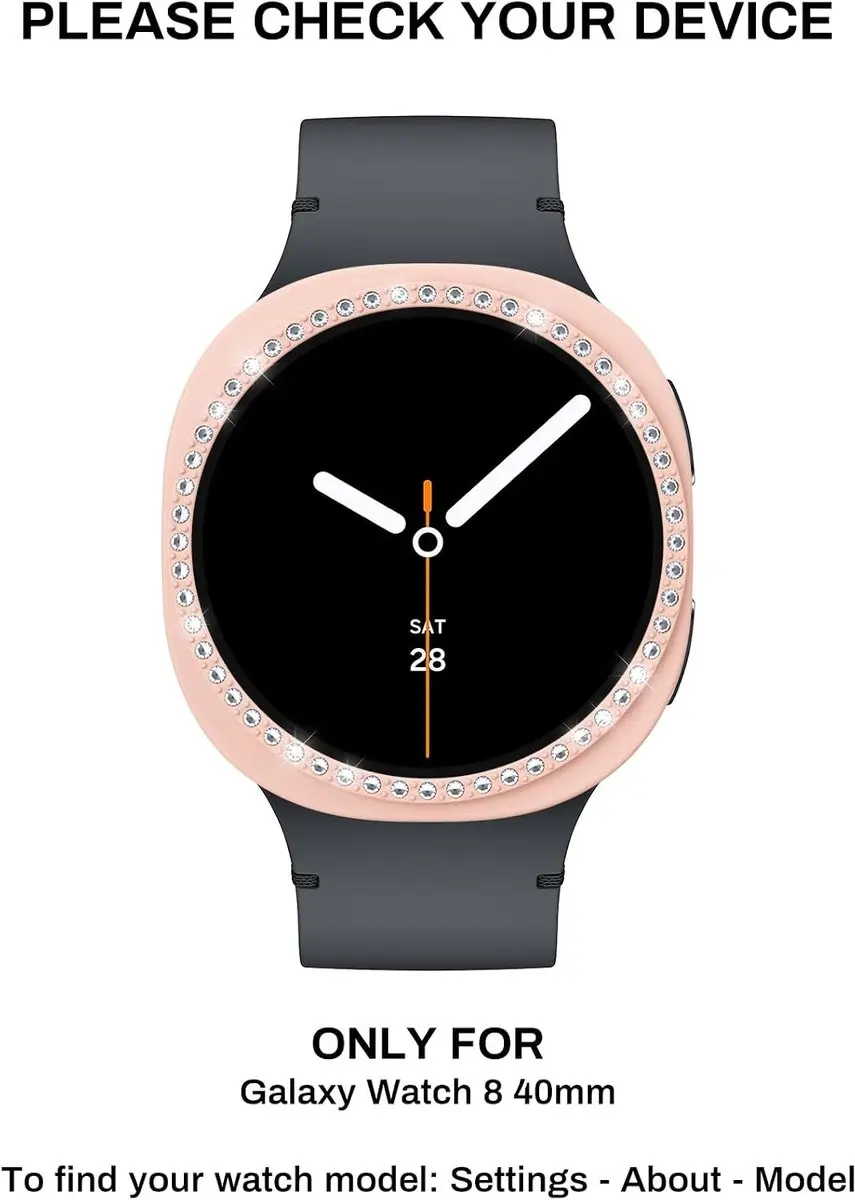 Bala Bling Telefoonhoesje Samsung Galaxy Watch 8 - Roze zand