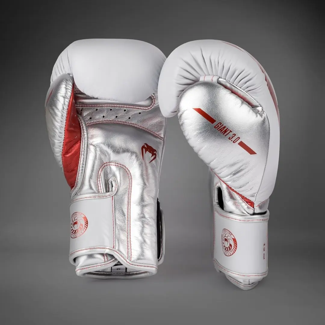 Venum Giant 3.0 Bokshandschoenen 10 OZ - Wit/Rood/Zilver