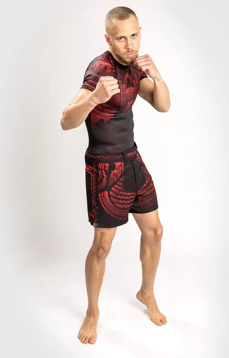 Venum Nakahi Fight Short - XXL - Zwart/Rood