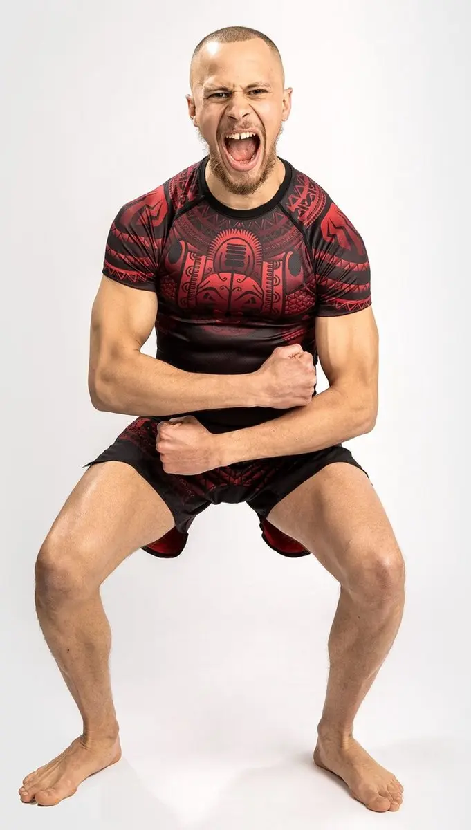 Venum Nakahi Fight Short - XXL - Zwart/Rood