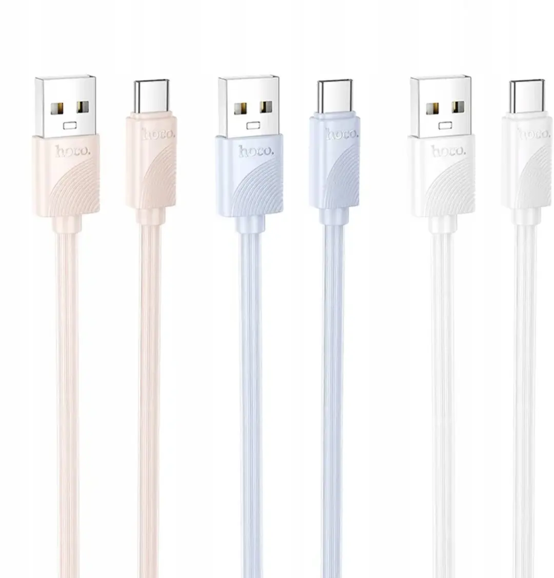 Hoco USB-A naar USB-C Kabel 1m 3A Roze