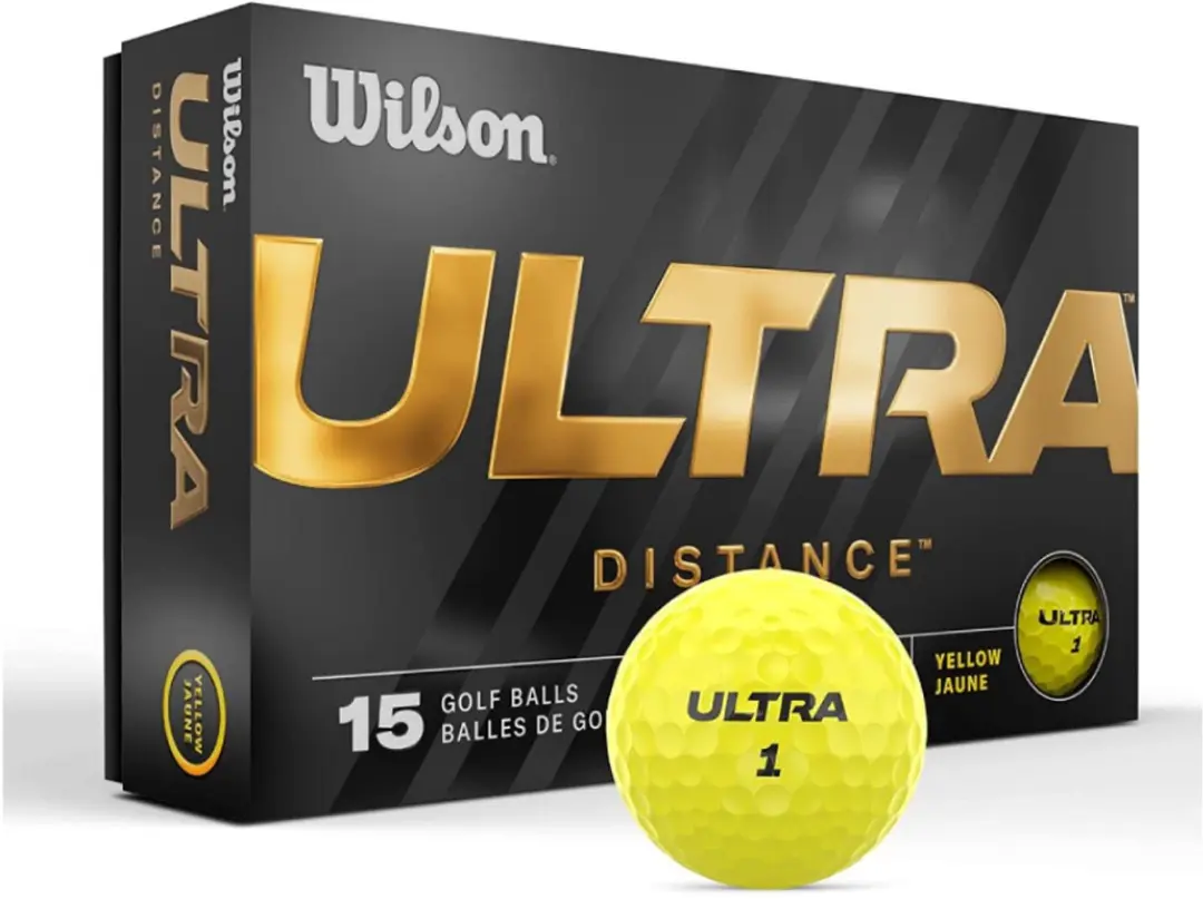 Wilson Ultra Golfballen Geel - 15 Stuks