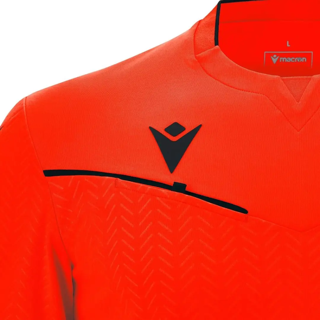 Macron Ponnet Eco Scheidsrechtersshirt Heren - XXL - Fluorood Rood