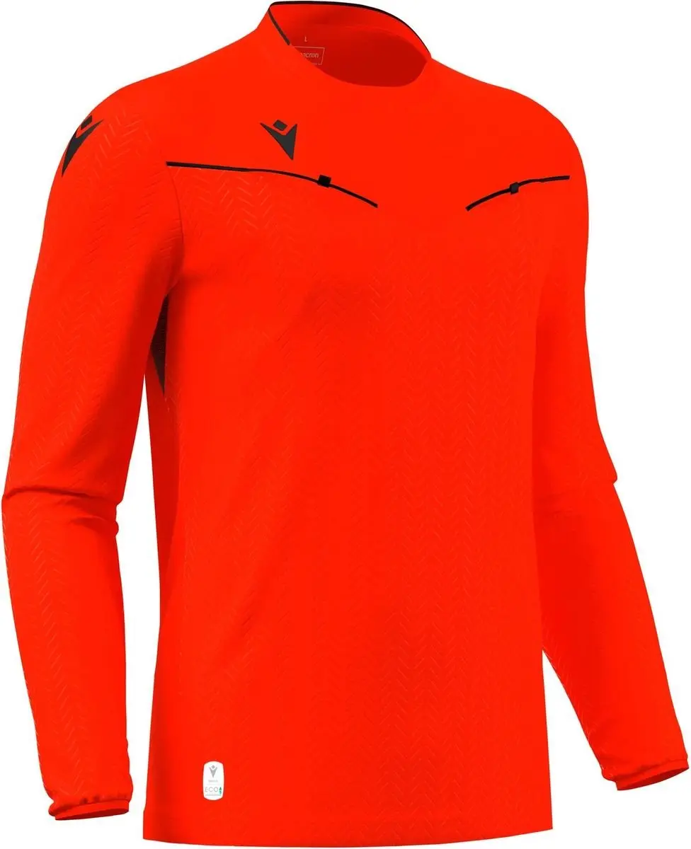 Macron Ponnet Eco Scheidsrechtersshirt Heren - XXL - Fluorood Rood