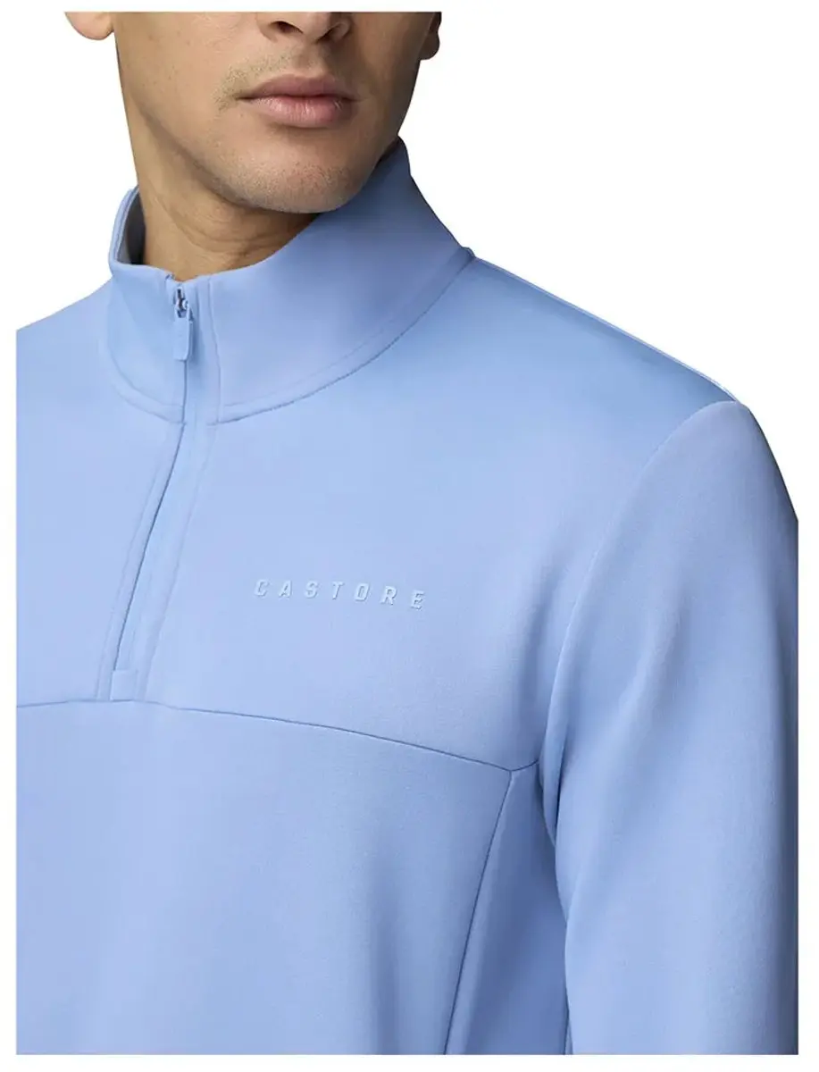 Castore Cmd40920 Sweatshirt - Halve rits - L - Sky Blue