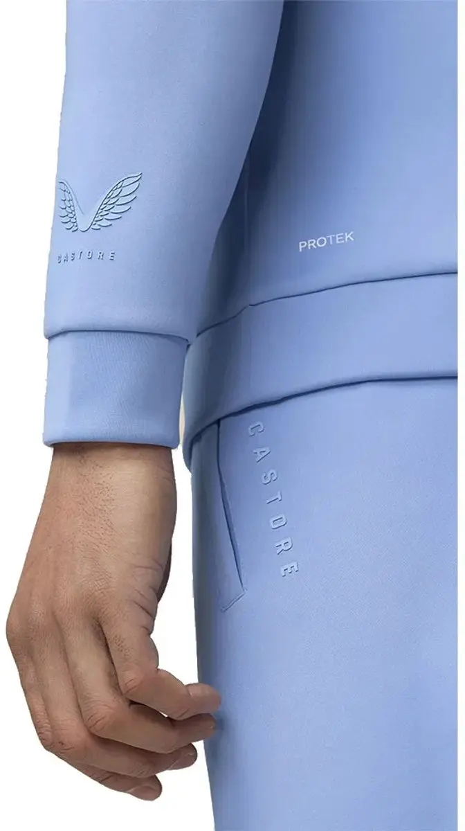 Castore Cmd40920 Sweatshirt - Halve rits - L - Sky Blue