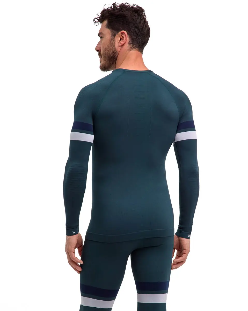 Falke Herren Maximum Warm Round Neck Shirt - XL - Groen