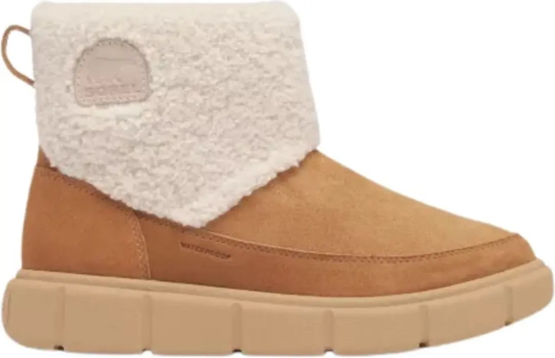 Sorel Womens Explorer III Slip-On Cozy - 38 - Tawny Buff/Sea