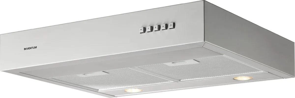 Inventum AKO6015RVS Onderbouw Afzuigkap 60cm - 350m³/h - 3 standen - RVS