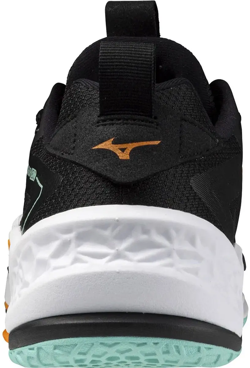 Mizuno Wave Stealth Neo 2 Sportschoenen - 38.5 - Zwart/Tangelo/IJs Groen