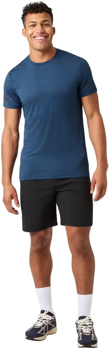Björn Borg Heren Sportshirt Korte Mouw S - Blauw - Gerecycled Polyester - afbeelding 6 van 6