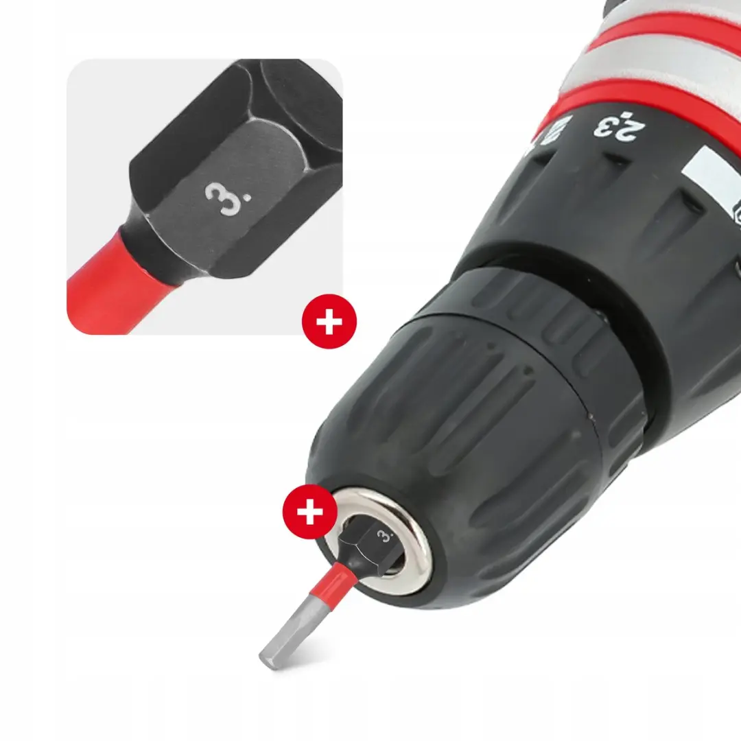Milwaukee SHOCKWAVE HEX3 Impact Bits 25mm - Magnetisch - 2 Stuks