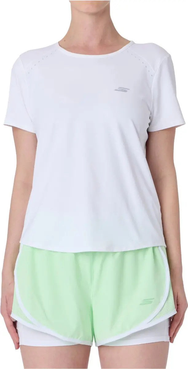 Skechers Stride Performance Tee Vrouwen - Wit L