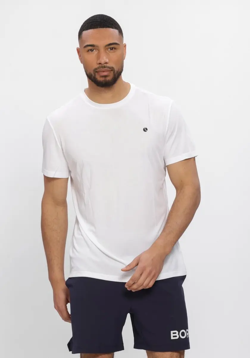 Björn Borg Ace Light Shirt Heren - XL - Wit/Zwart