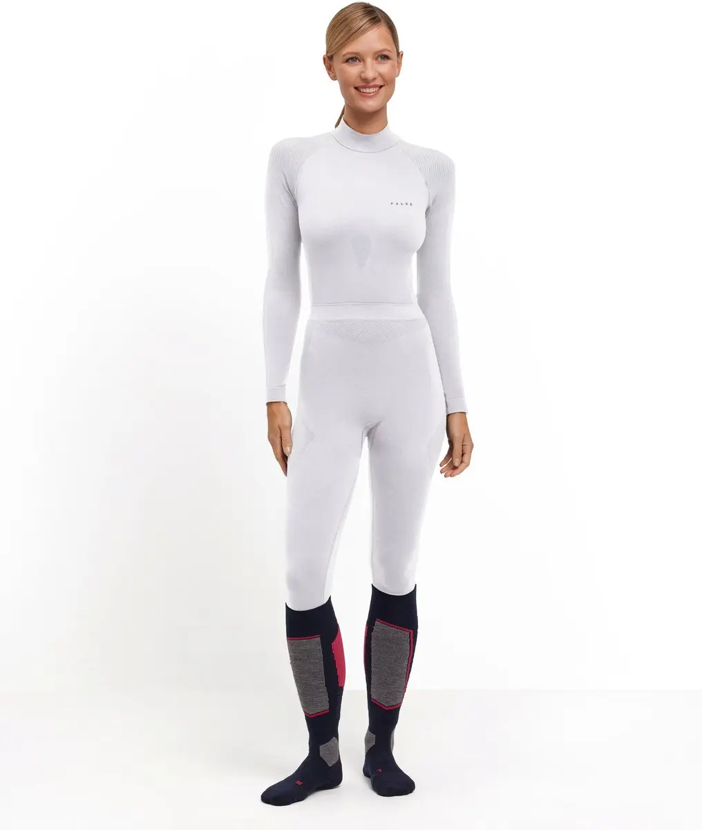 Falke Warm Long Tights 39164 - Dames L - Wit