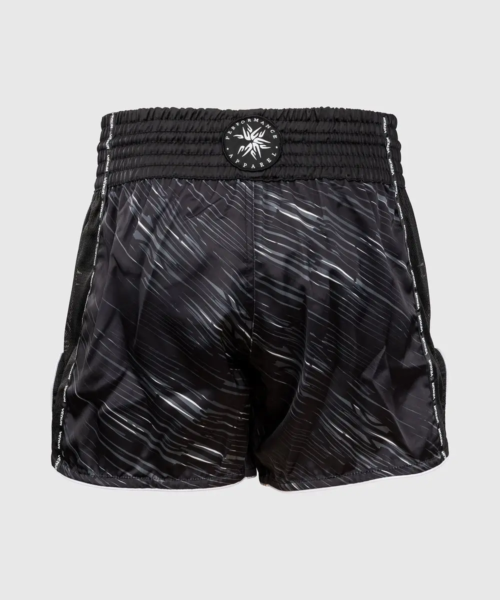 Venum Tectonic Rapid Muay Thai Shorts XL - Zwart/Grijs/Wit