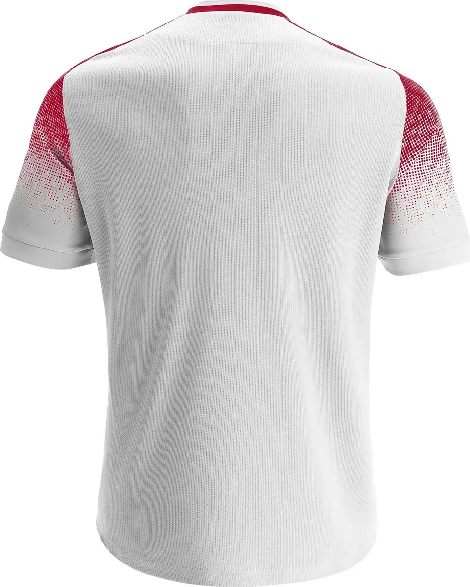 Macron Alioth Heren Shirt Korte Mouw - XL - Wit/Rood