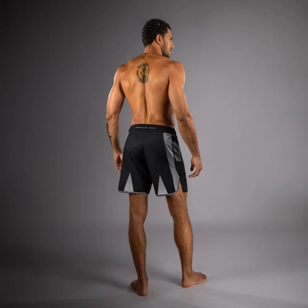 Venum Adrenaline Fightshorts - L - Zwart/Zilver/Grijs