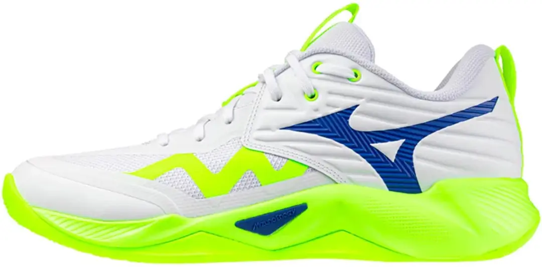 Mizuno Wave Momentum Pro Indoorschoenen Heren V1GA2540-39 - 40.5 - Wit/Geel/Donkerblauw
