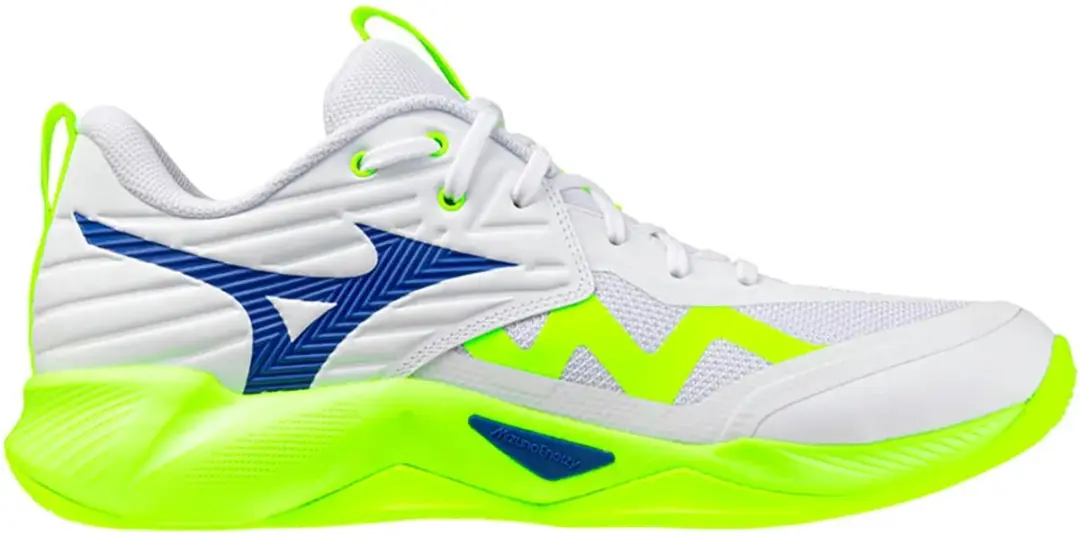 Mizuno Wave Momentum Pro Indoorschoenen Heren V1GA2540-39 - 40.5 - Wit/Geel/Donkerblauw