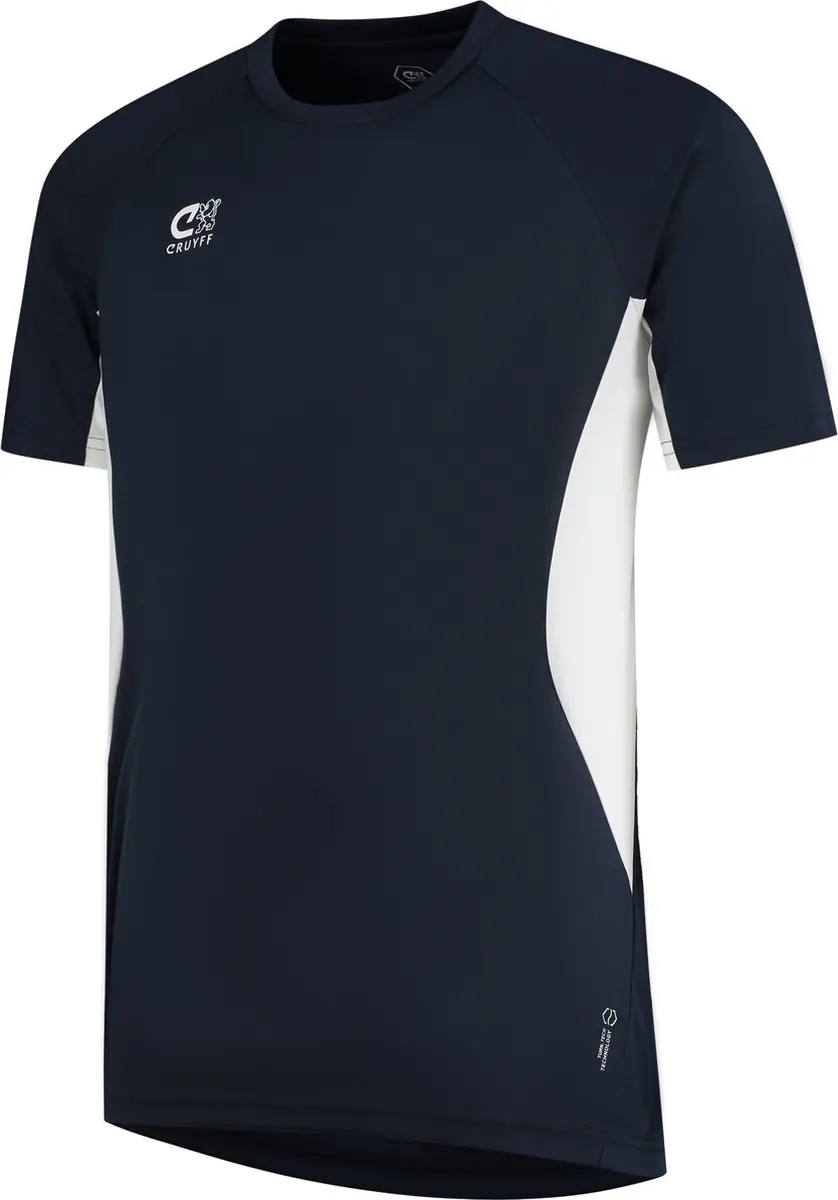 Cruyff Turn Tech Shirt Heren XL - Navy/Wit