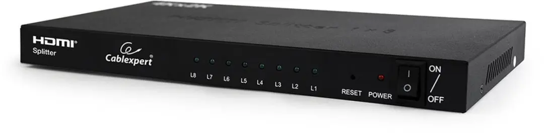 Gembird HDMI Splitter 8 Poorten 4K30 - Zwart