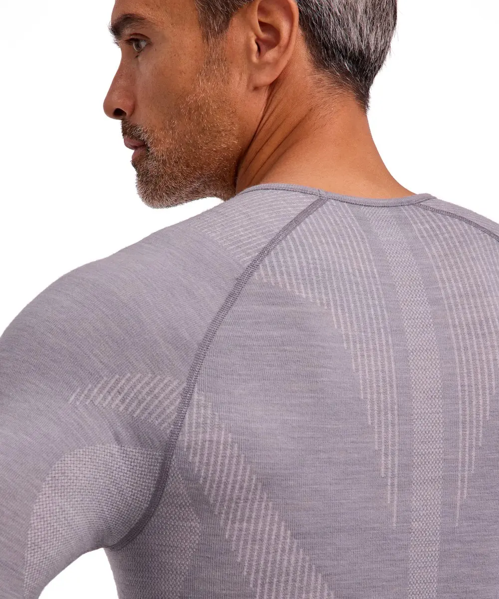 FALKE Wool-Tech Longsleeve Heren - XL - Grijs