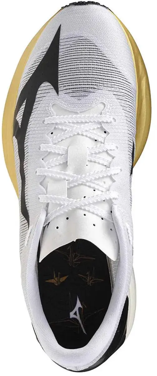 Mizuno Hyperwarp Pro Hardloopschoenen 45 - Wit/Zwart/Goud