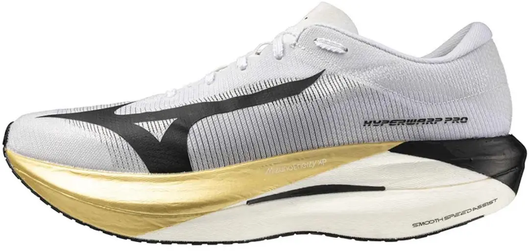 Mizuno Hyperwarp Pro Hardloopschoenen 45 - Wit/Zwart/Goud