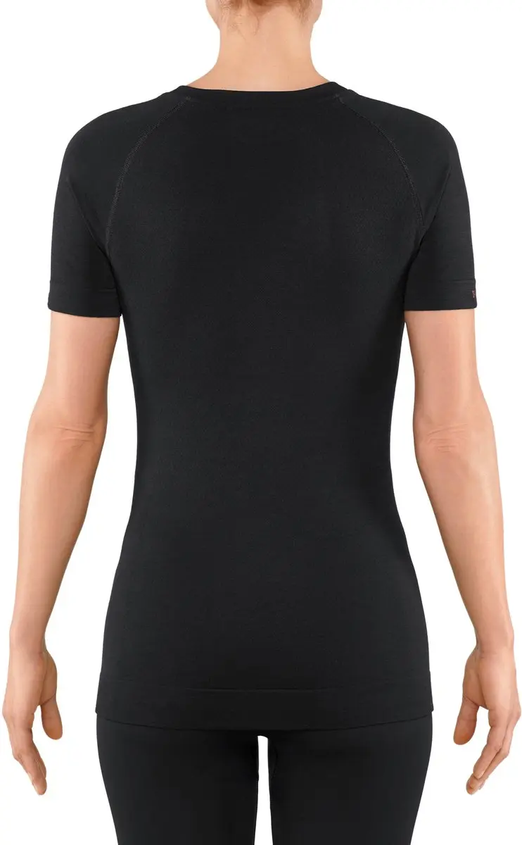 Falke Wool-Tech Light V-hals Shirt Dames - XL - Zwart