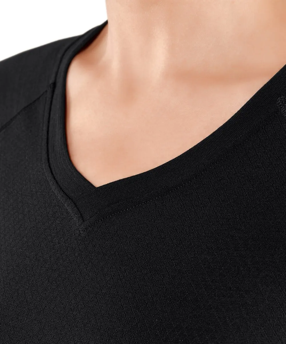 Falke Wool-Tech Light V-hals Shirt Dames - XL - Zwart - afbeelding 6 van 6