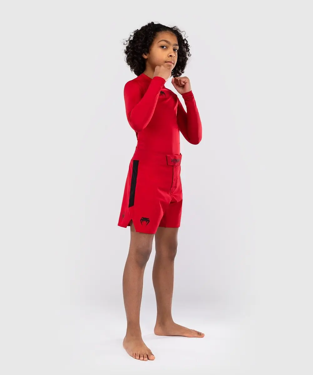 Venum Light Kids Fight Shorts 152cm - Rood/Zwart