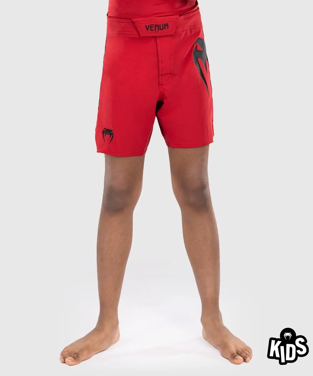 Venum Light Kids Fight Shorts 152cm - Rood/Zwart