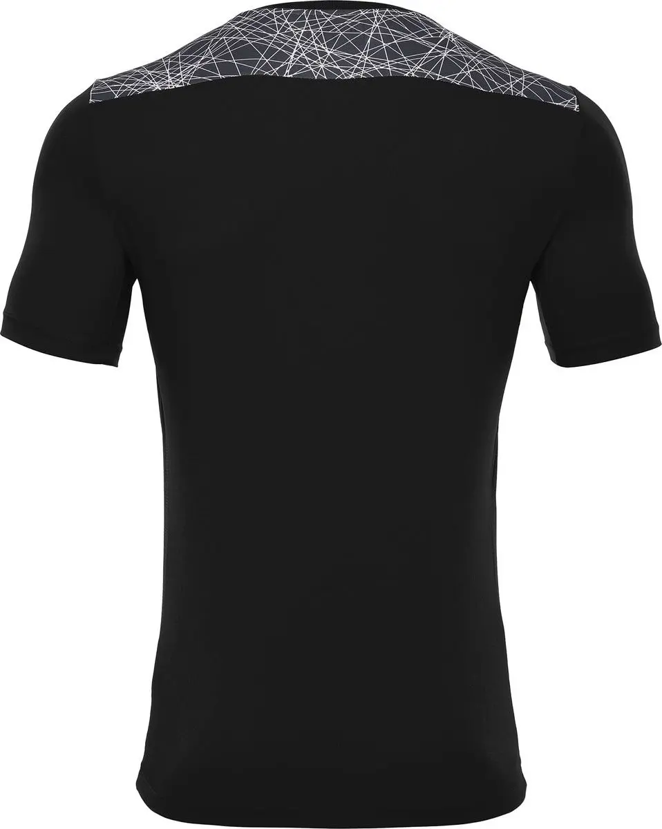 Macron Nash Shirt Korte Mouw Kinderen 140 - Zwart/Wit