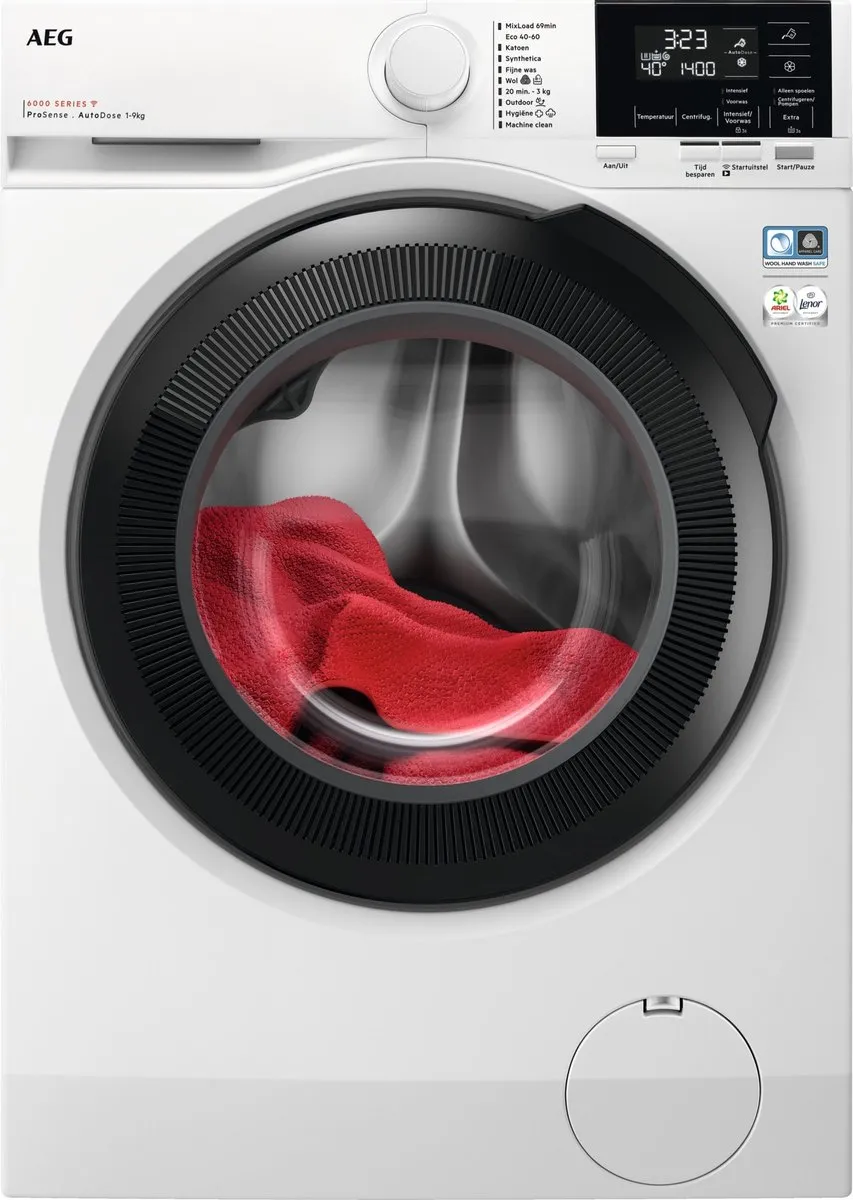AEG 6000 Serie LR639AD44 Wasmachine 9kg - 1400 toeren - Wit