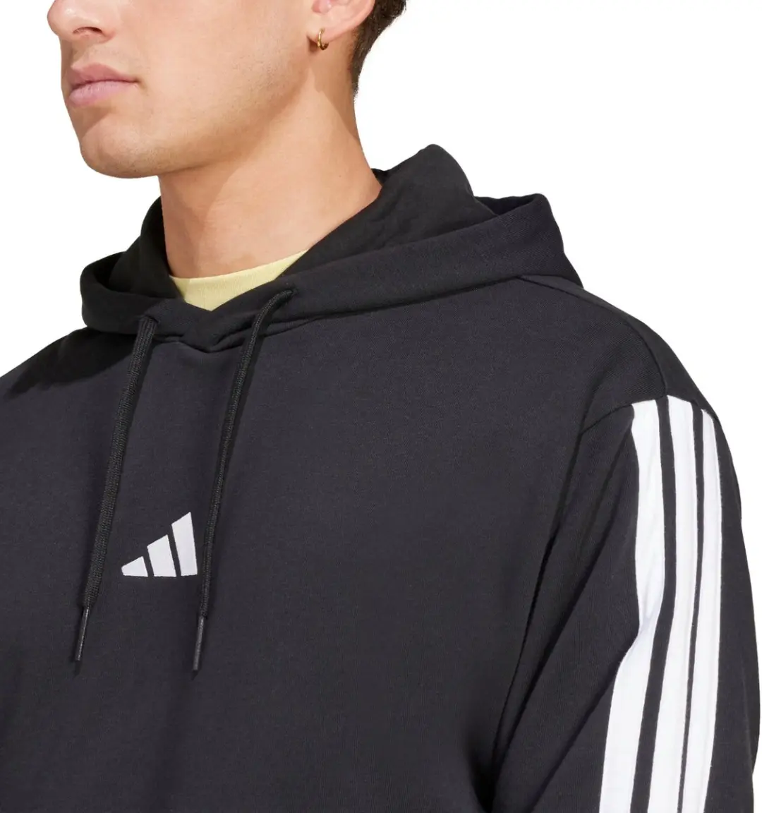adidas Essentials 3 Stripes French Terry Sweater Heren - Zwart XXL