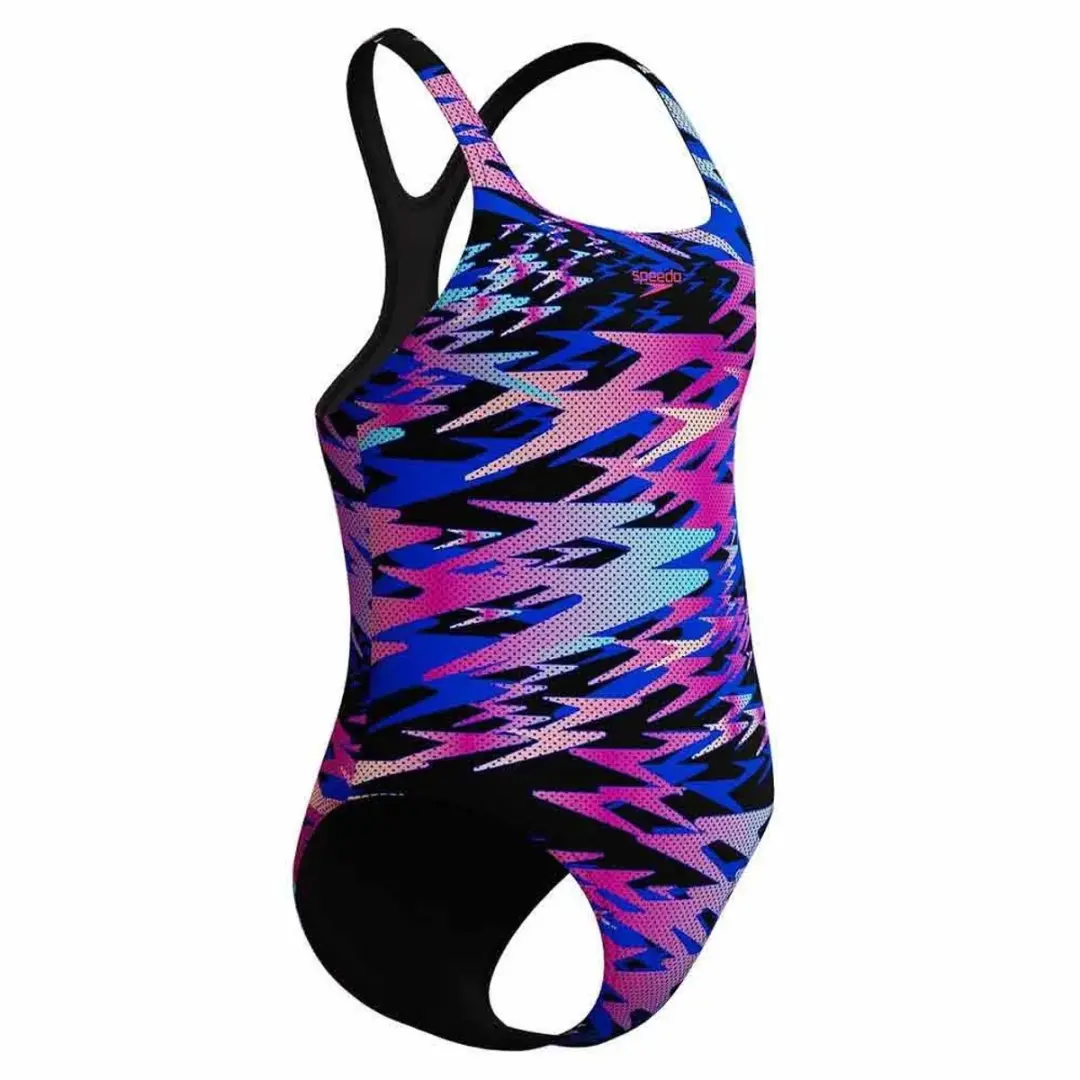 Speedo Hyperboom Medalist Meisjes Sportbadpak - Zwart/Roze