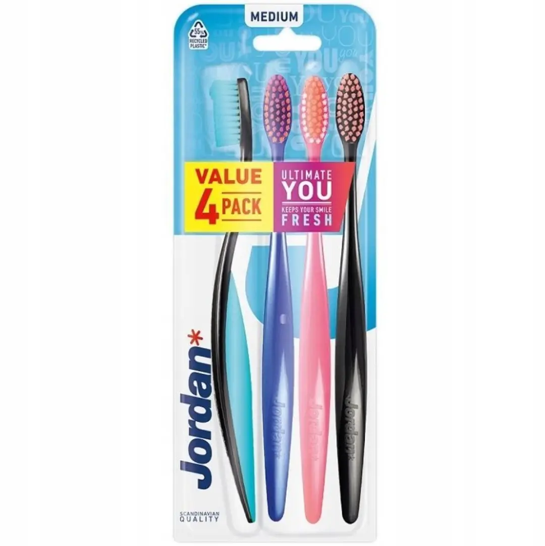 Jordan Ultimate You Medium Handborstels - 4-pack