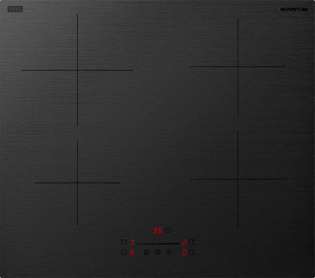Inventum IKI6008MAT Inbouw Inductiekookplaat 4 Zones - Mat Zwart