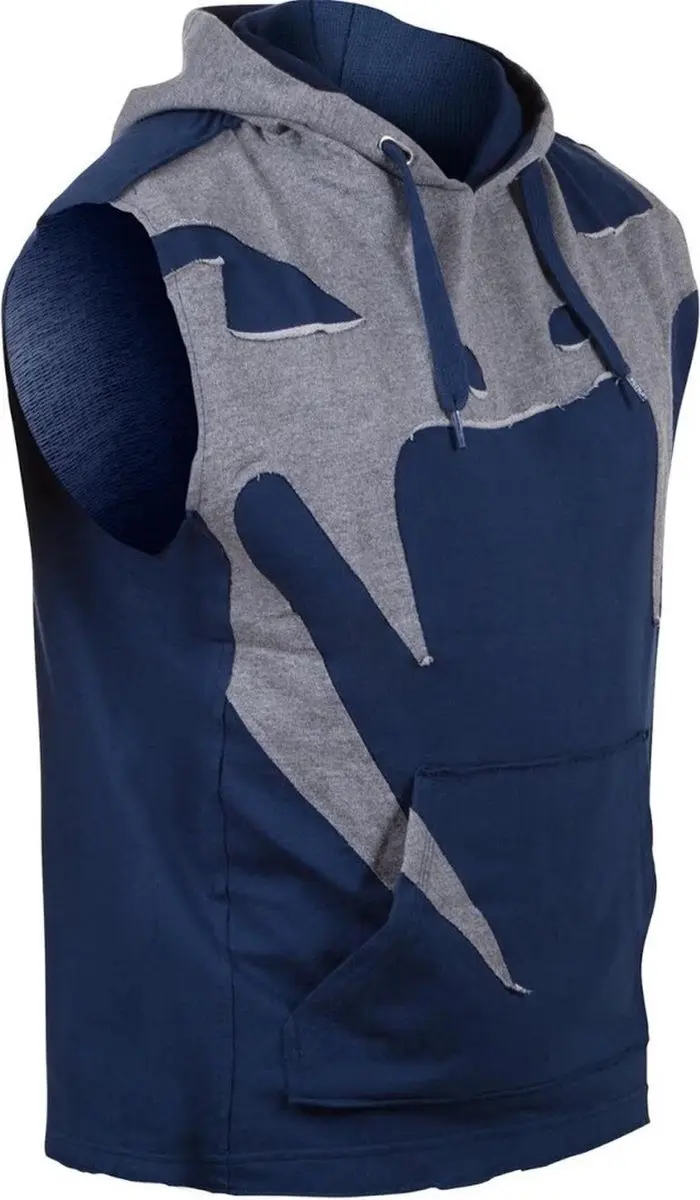 Venum Attack Mouwloze Hoody - S - Blauw/Grijs