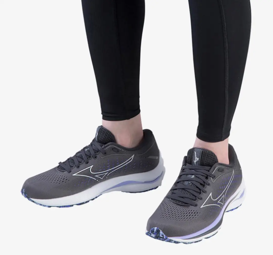 Mizuno Wave Rider 25 Dames Sportschoenen - grijs/paars