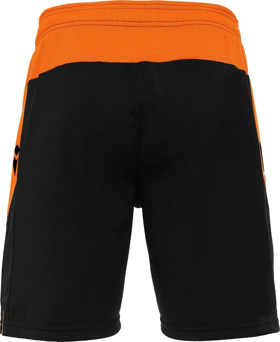 Macron Tempel Short Kinderen 11-12Y - Zwart/Oranje