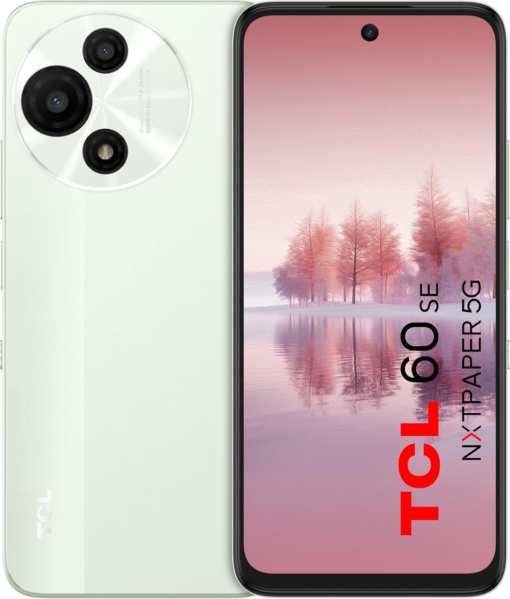 TCL 60 SE NxtPaper 5G 8GB/256GB Groen (Mintgroen) Dual SIM