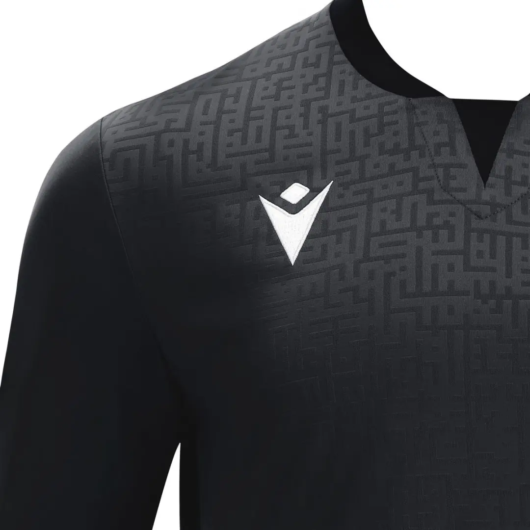 Macron Cygnus Keepershirt Lange Mouw Kinderen 140 - Antraciet/Zwart