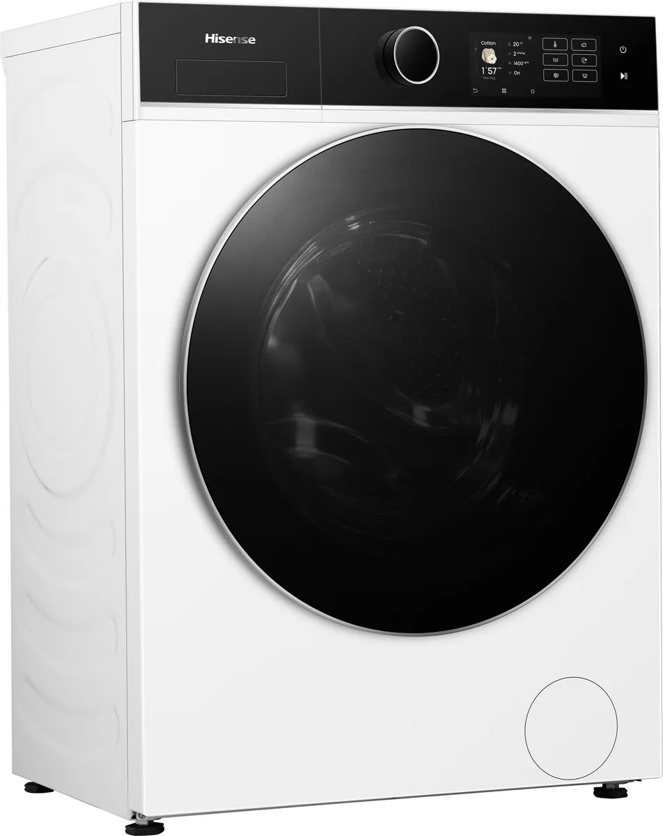 Hisense WF5I8043BWF Wasmachine 8kg - 1400 toeren - Wit/Zwart